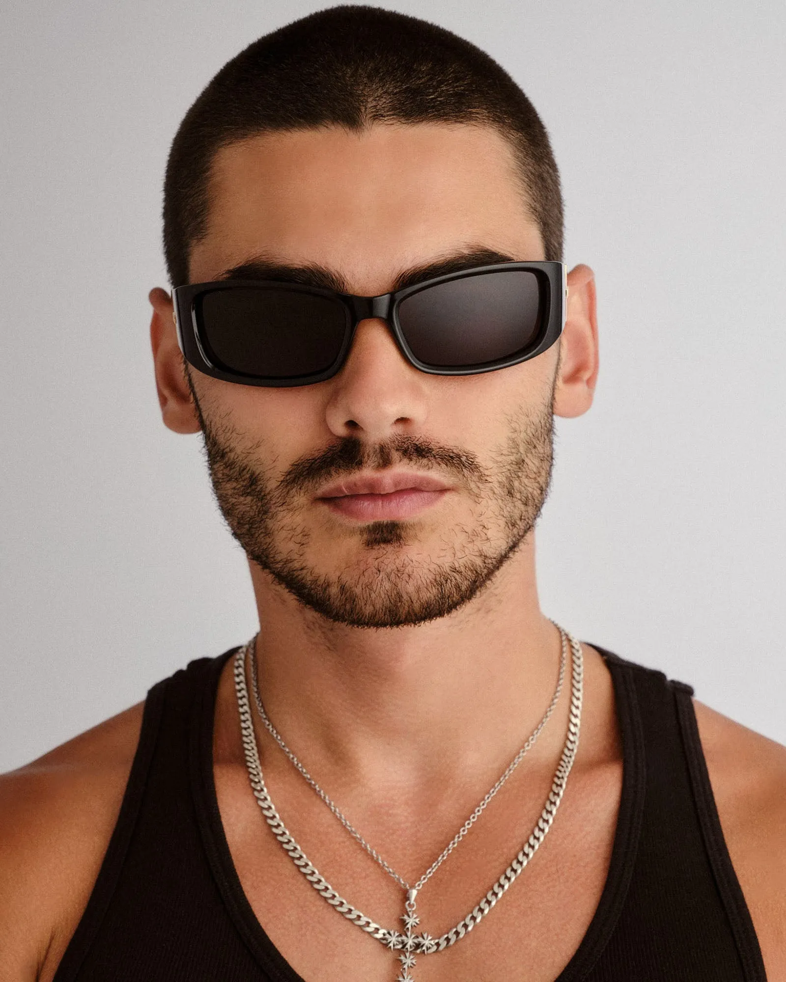 Du Jour Sunglasses Black /Black Smoke Black sold by edge clothing