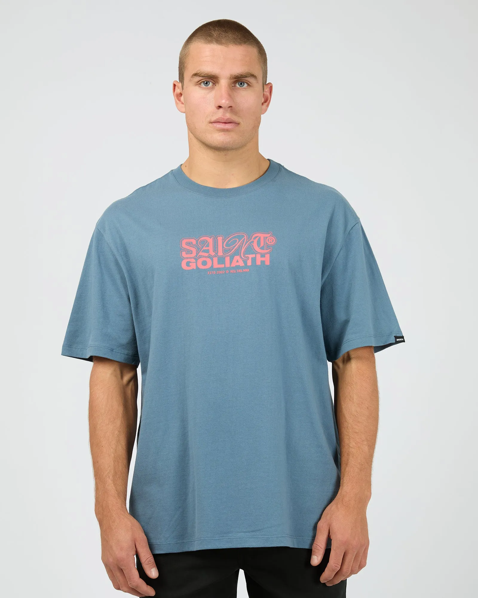 Glass Tee Blue sold by edge clothing