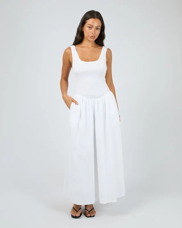 Essential Maxi Dress White sold by edge clothing