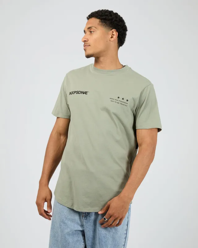 Realm Dual Curved Tee Shadow sold by edge clothing