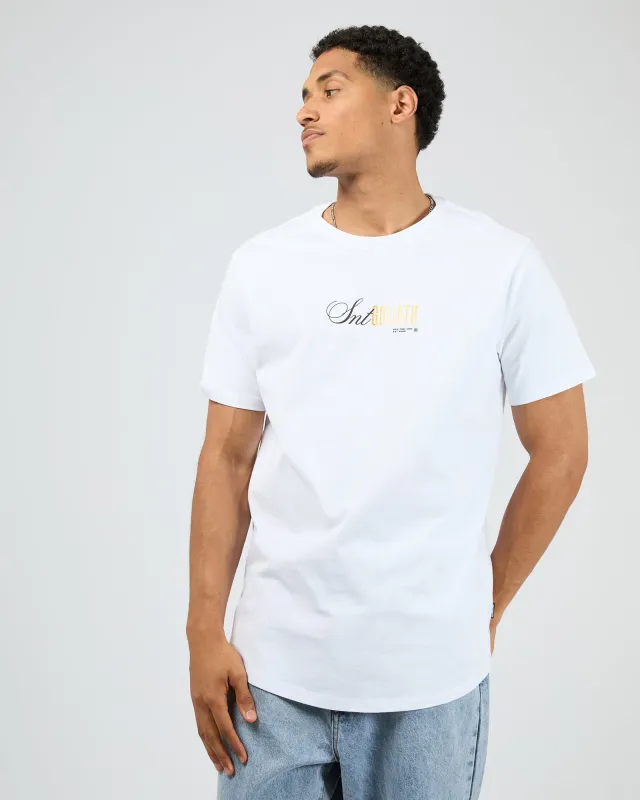 Aurum Tee White sold by edge clothing