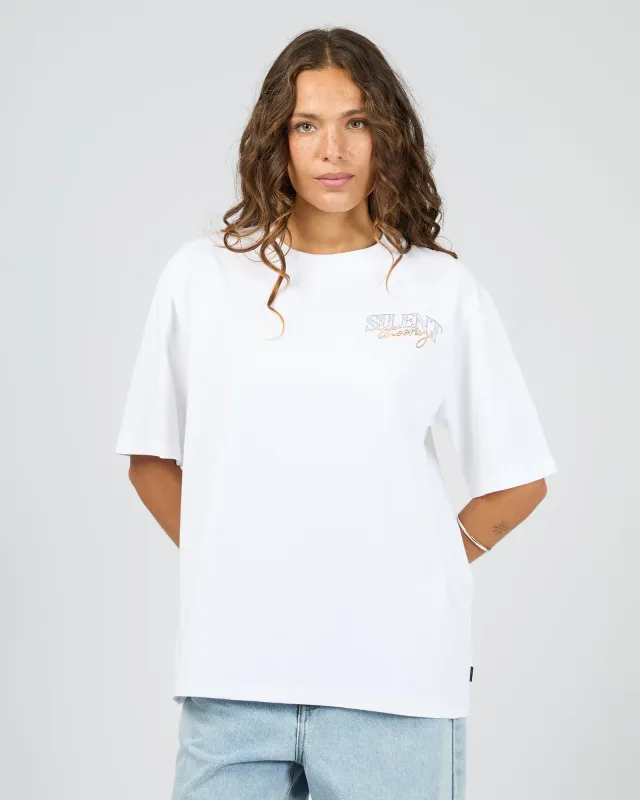 Unwind Tee White sold by edge clothing