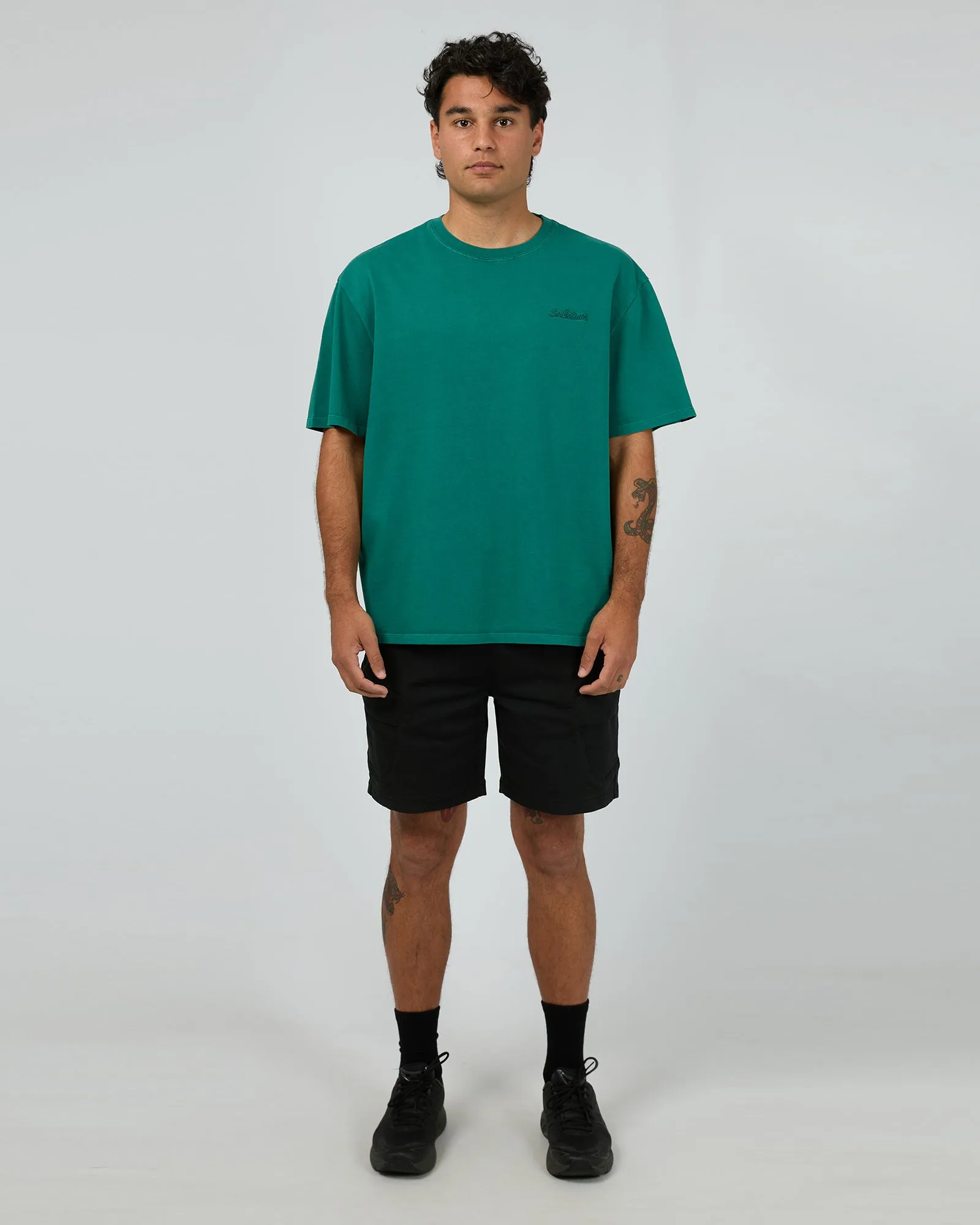 Essential Script Tee Tide Green sold by edge clothing product image thumbnail 2