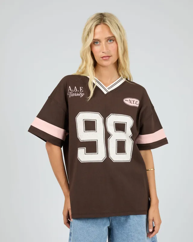 Soho V-Neck Tee Brown sold by edge clothing