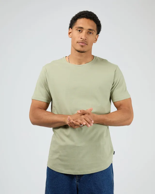 Solid Tail Tee Sage sold by edge clothing