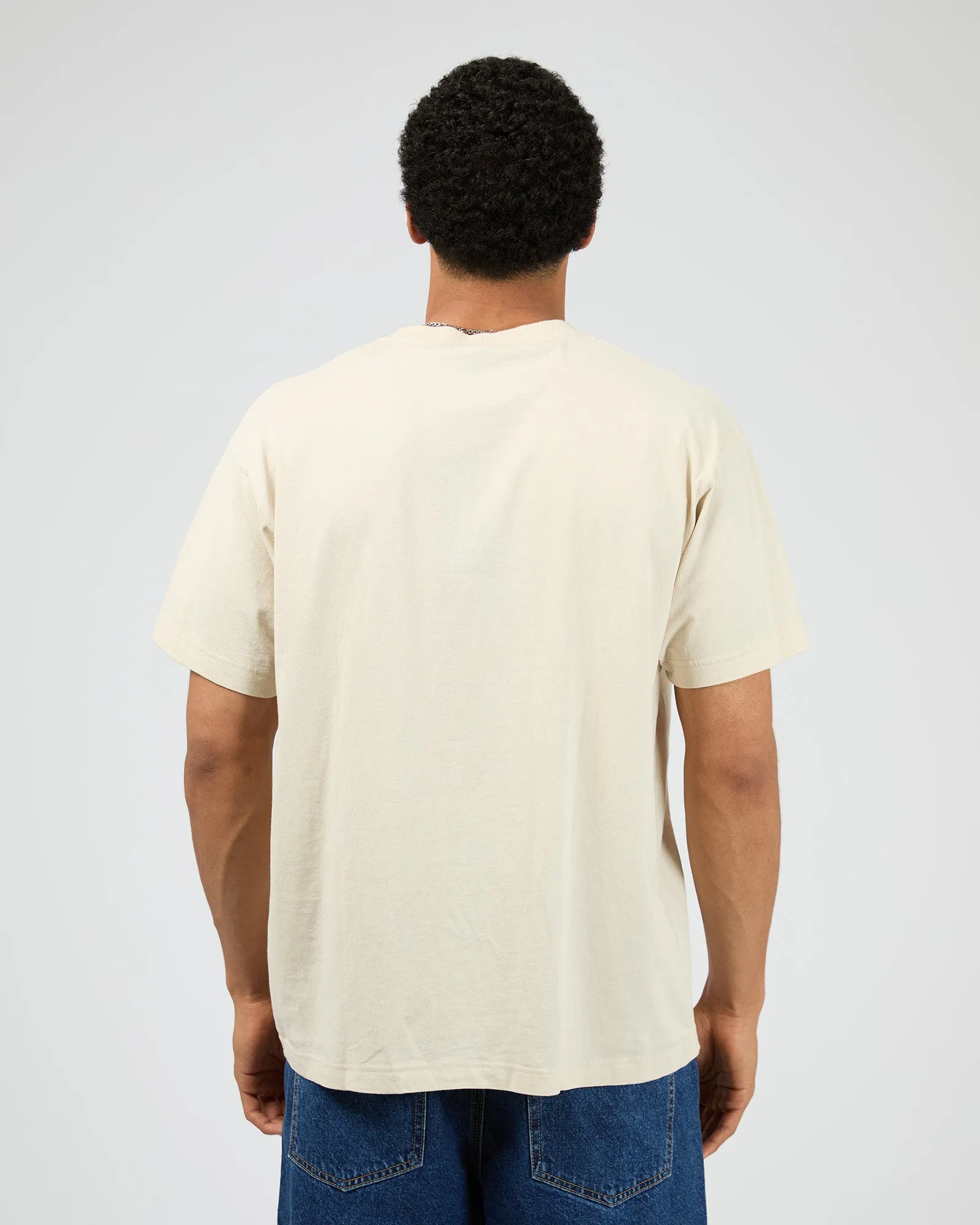 Script Recycled Retro Tee Moonbeam sold by edge clothing product image thumbnail 3