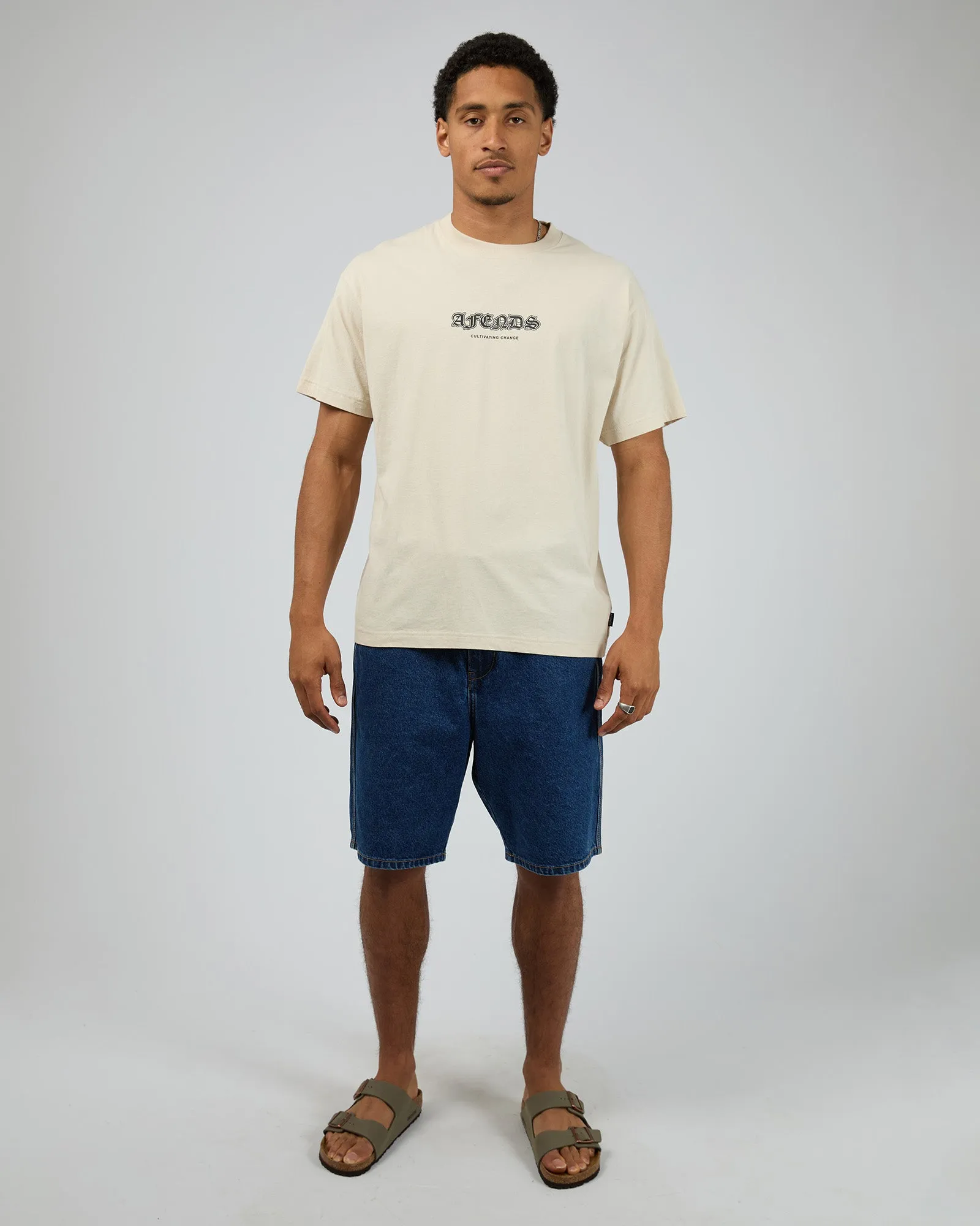Script Recycled Retro Tee Moonbeam sold by edge clothing product image thumbnail 2