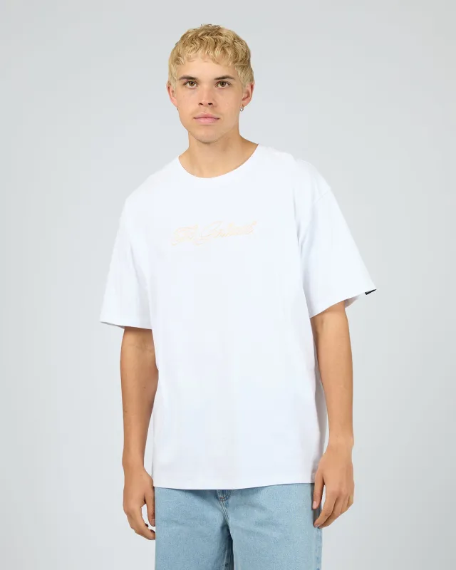Plated Tee White sold by edge clothing