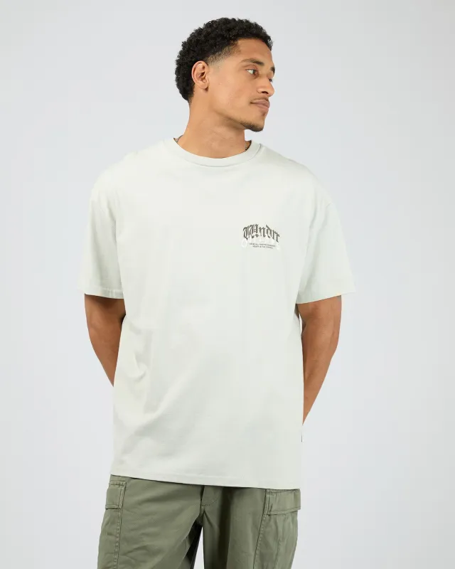 Renegade Box Fit Tee Oyster sold by edge clothing