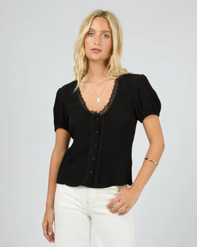 Maybelle Top Black sold by edge clothing