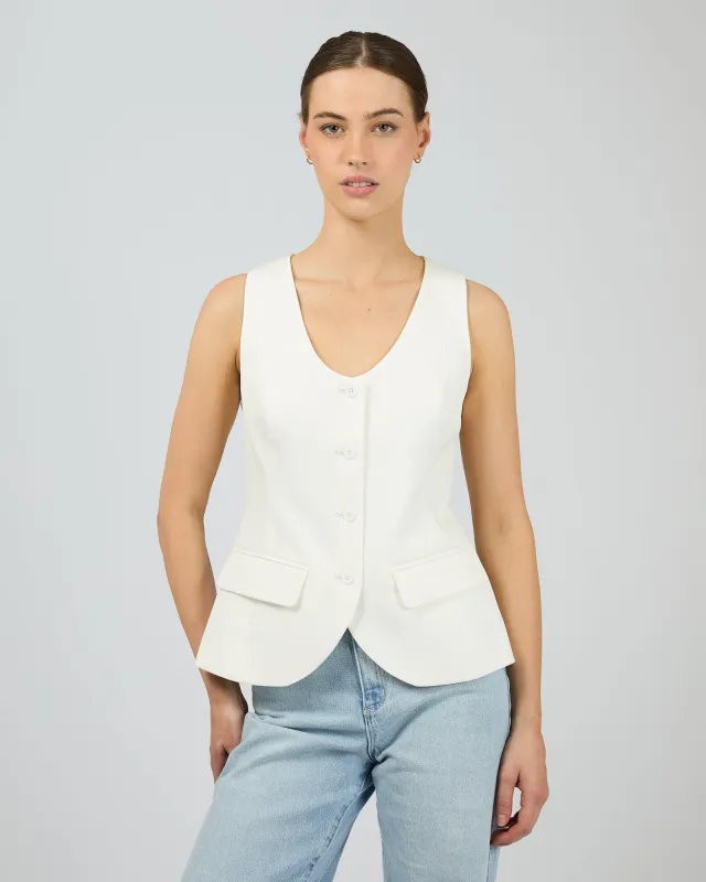 Tia Top White sold by edge clothing