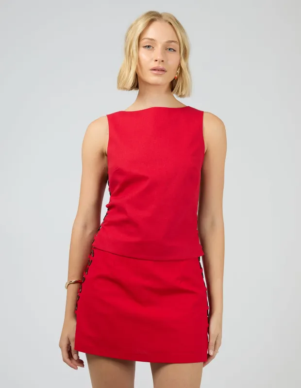 Baylee Top Red sold by edge clothing