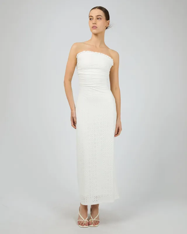 Sasha Maxi Dress White sold by edge clothing