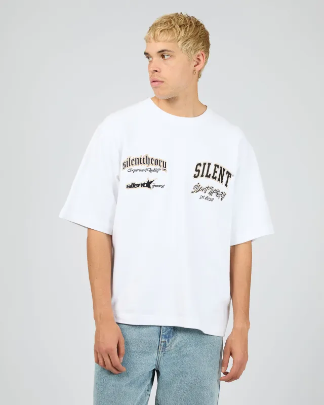 Insignia Tee White sold by edge clothing