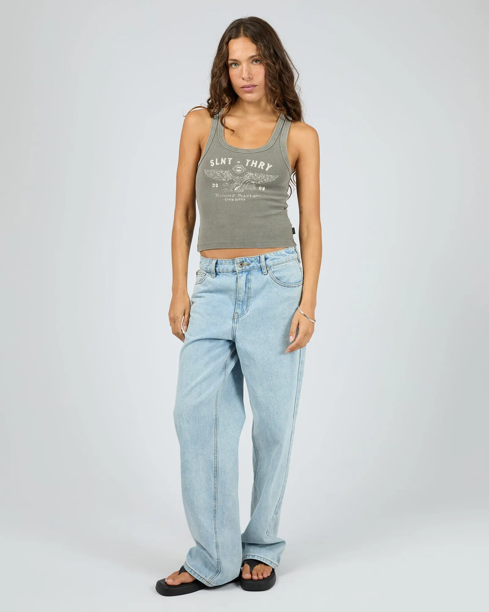 With Reason Tank Charcoal sold by edge clothing product image thumbnail 2