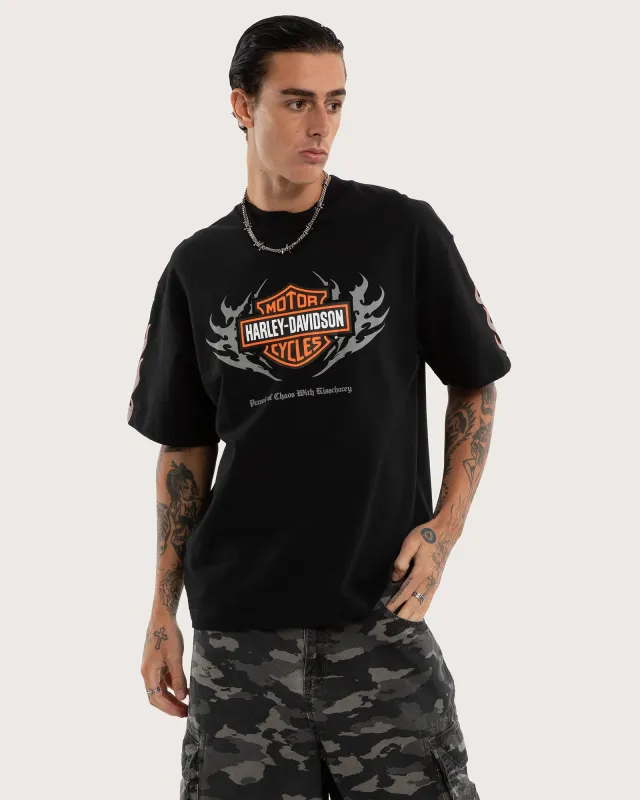 Clutch Loopback Street Tee Black sold by edge clothing