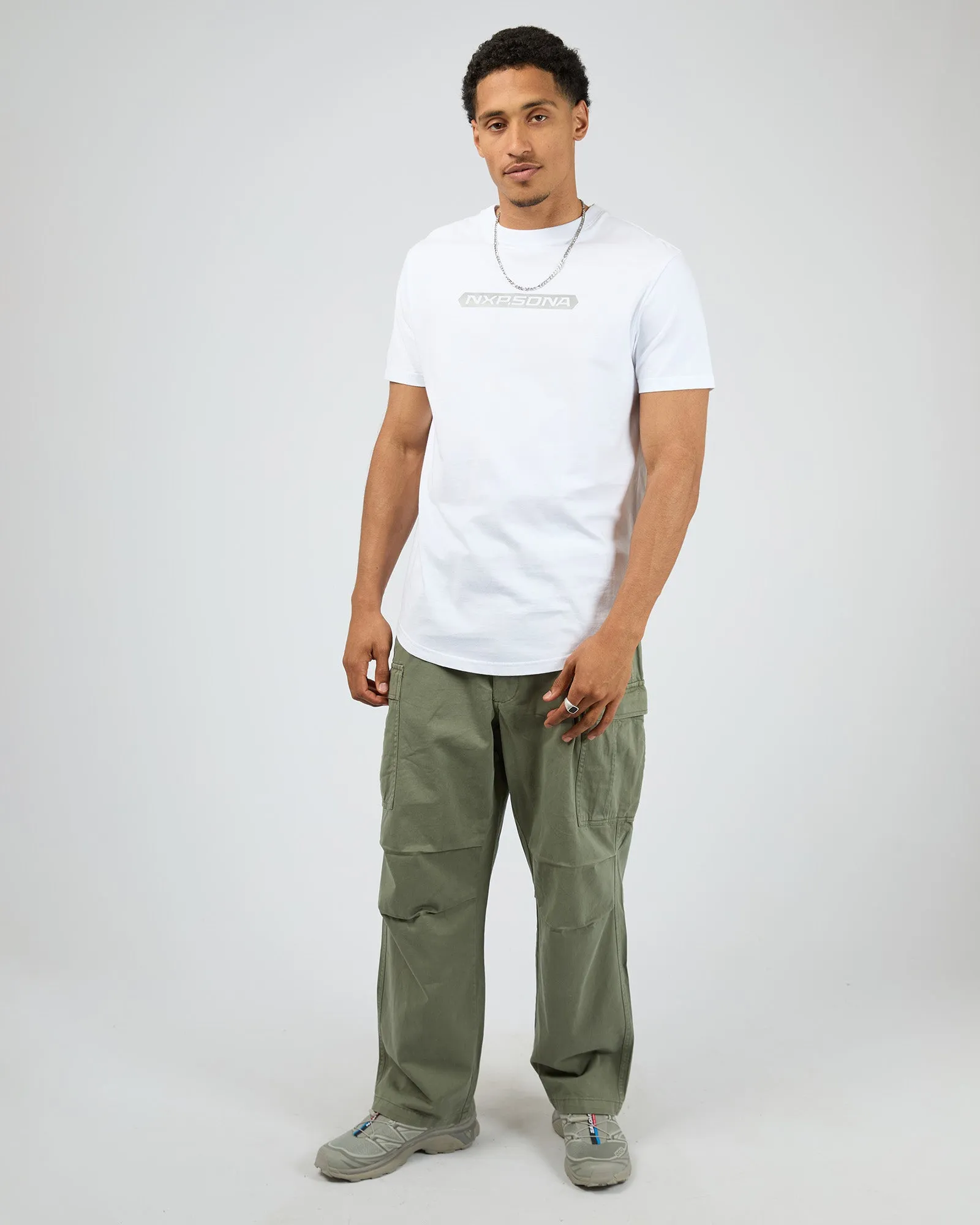 Ultimate Dual Curved Tee White sold by edge clothing product image thumbnail 3