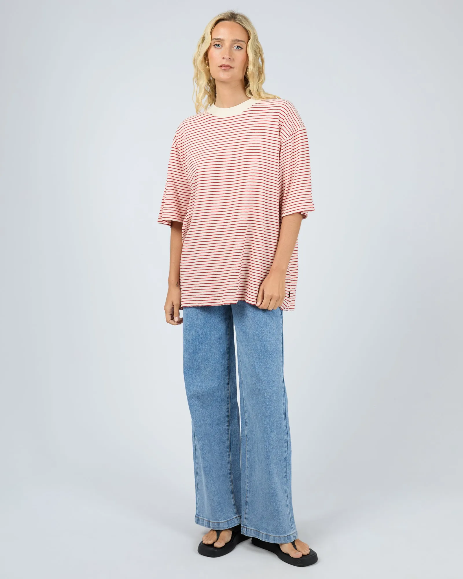 Kya Oversized Stripe Tee Red sold by edge clothing product image thumbnail 3