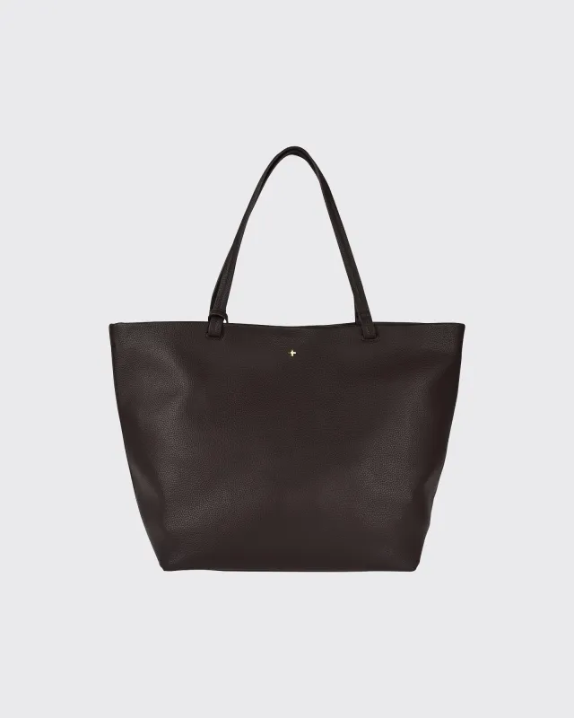 Ryan Large Tote Chocolate sold by edge clothing