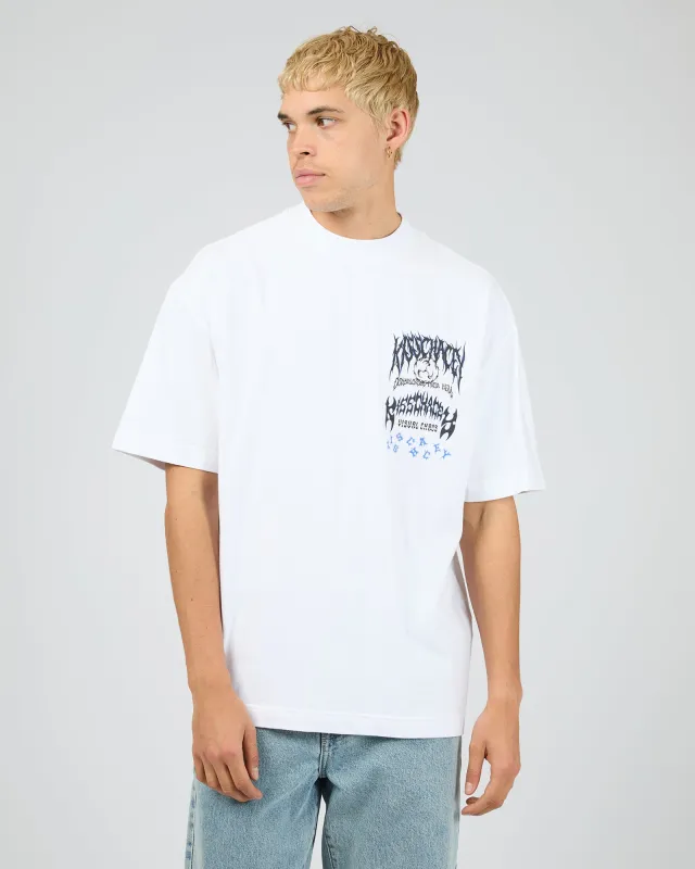 Astra Street Tee White made by edge clothing