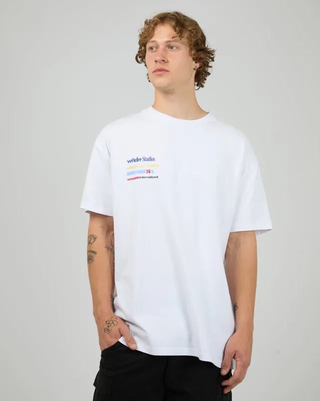 Sponsored Box Fit Tee White sold by edge clothing