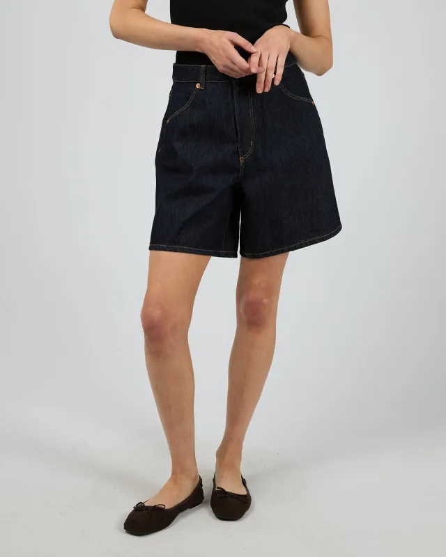 Super Mirage Denim Short Rinse Blue sold by edge clothing