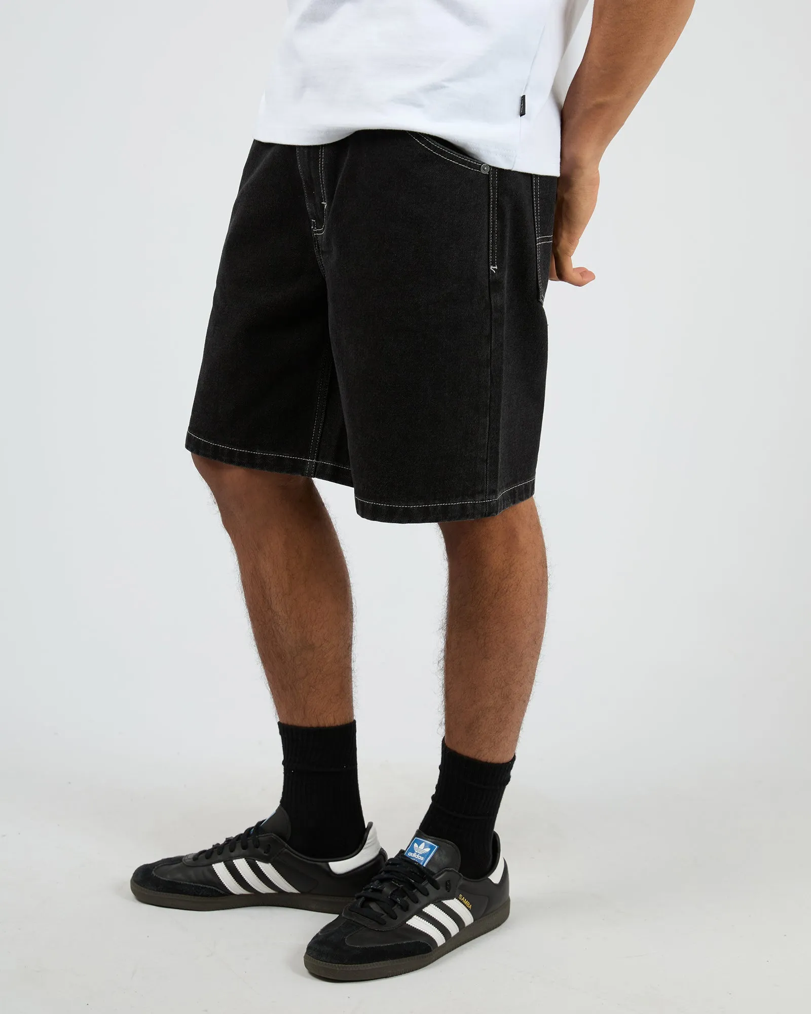 A5 Baggy Short Lance Washed Black sold by edge clothing product image thumbnail 4