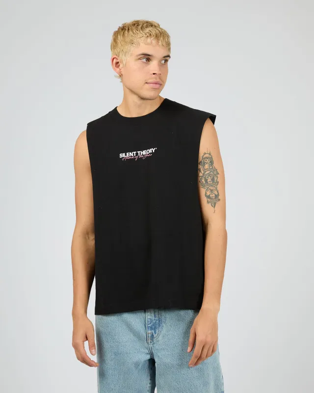 Ahead Of The Game Muscle Black sold by edge clothing