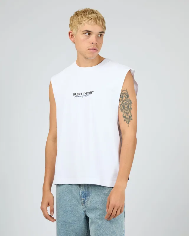 Ahead Of The Game Muscle White sold by edge clothing