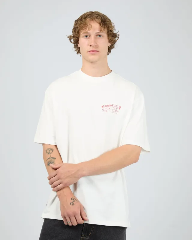 Slacker Tee Vintage White sold by edge clothing