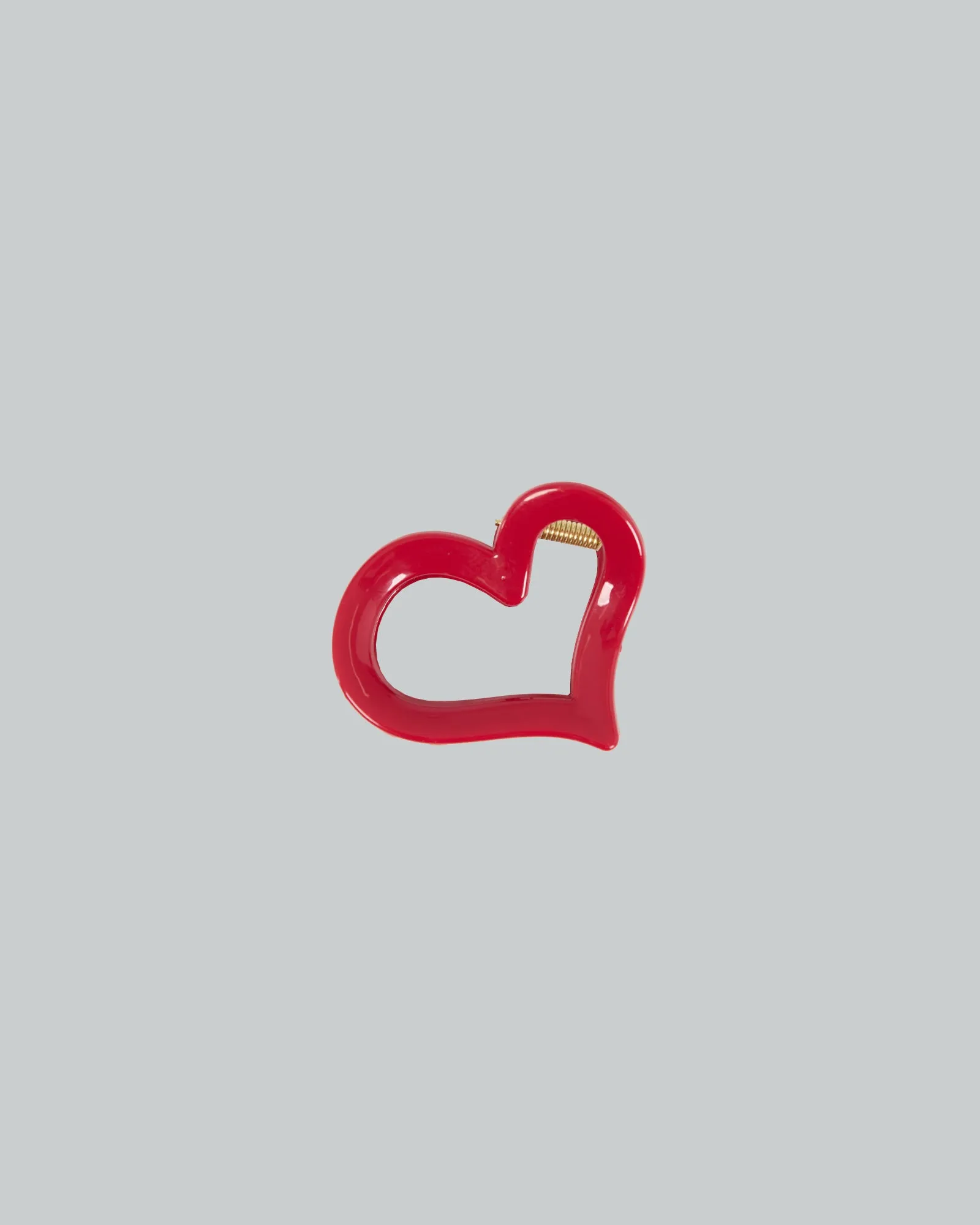 Heart Hair Clip Red sold by edge clothing