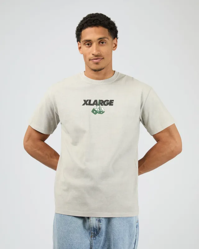 Dice Short Sleeve Tee Dove sold by edge clothing