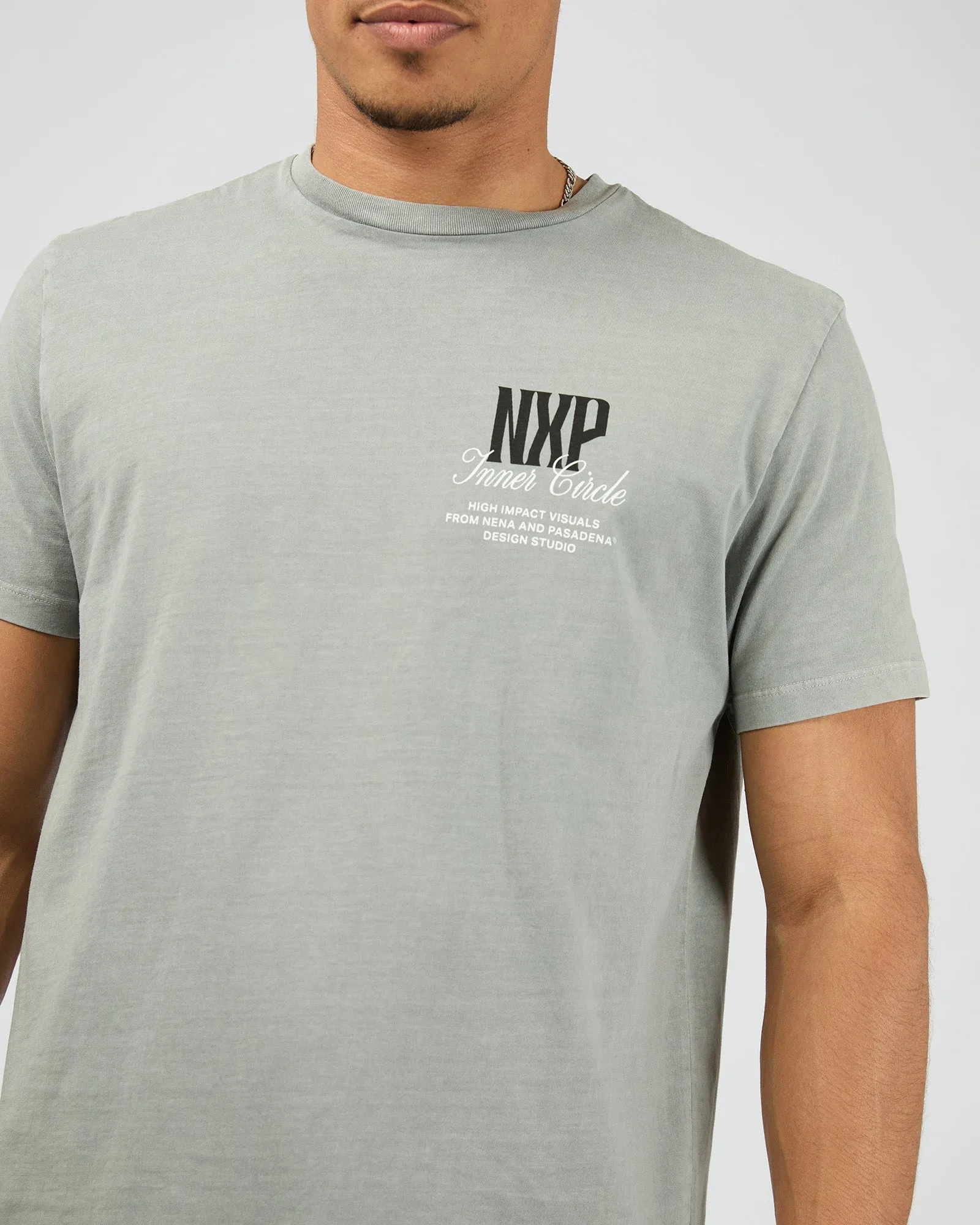 Dynamic Dual Curved Tee Grey sold by edge clothing product image thumbnail 5