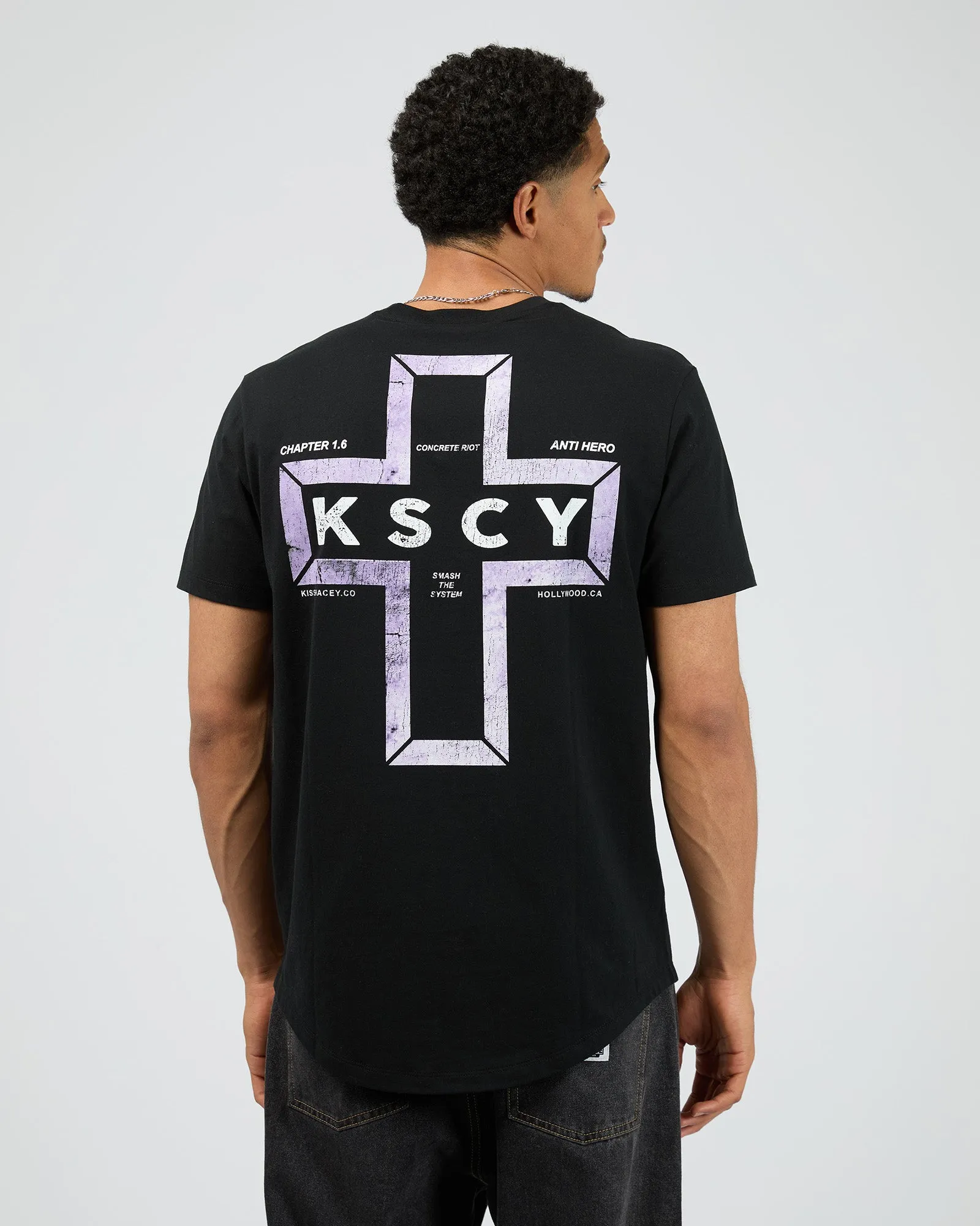 Dominus Dual Curved Tee Black sold by edge clothing product image thumbnail 3