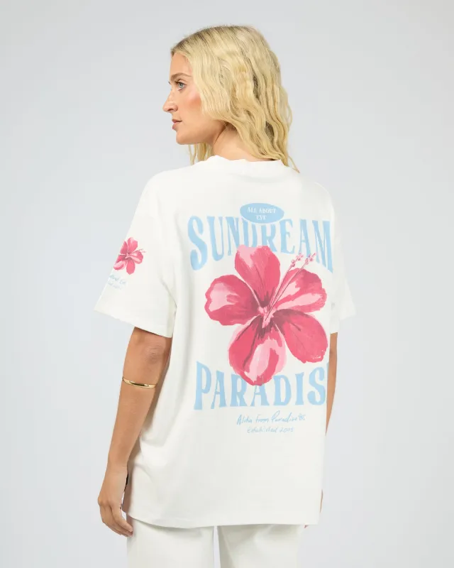 Bonnie Relaxed Tee Vintage White sold by edge clothing