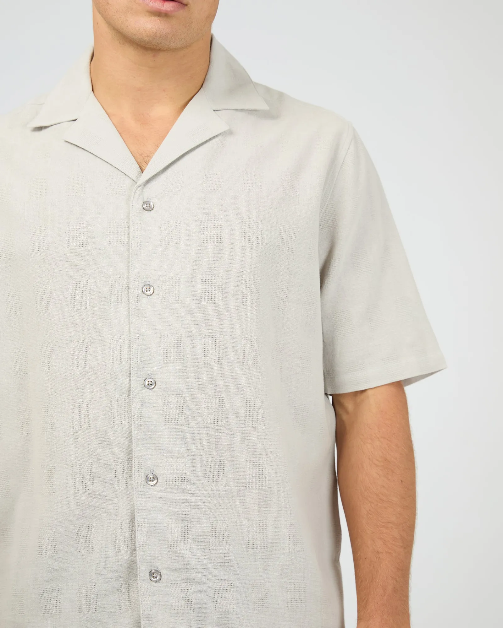 Wellford Short Sleeve Shirt Grey sold by edge clothing product image thumbnail 5