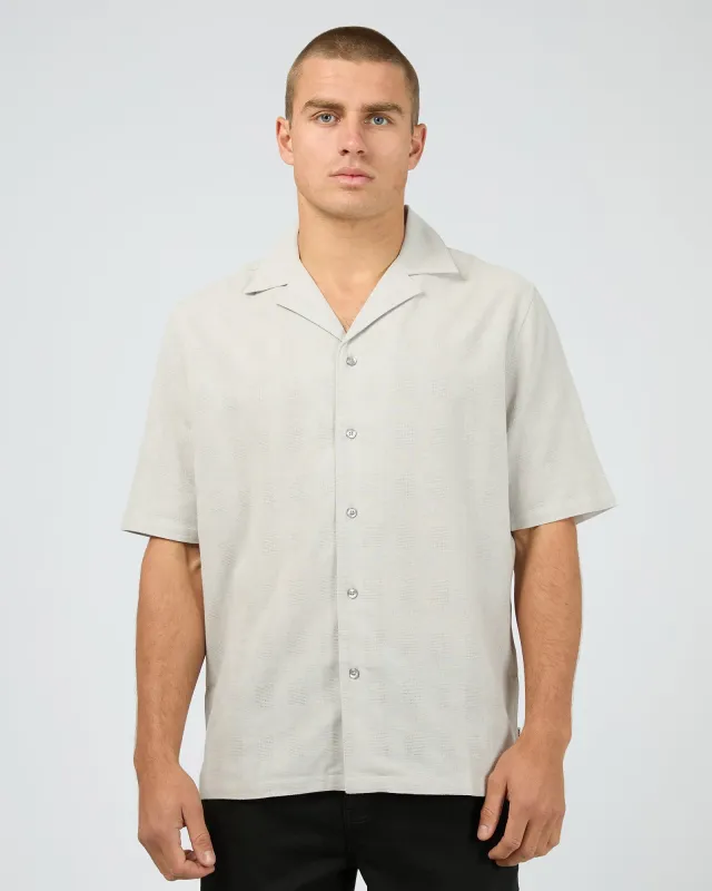Wellford Short Sleeve Shirt Grey made by edge clothing