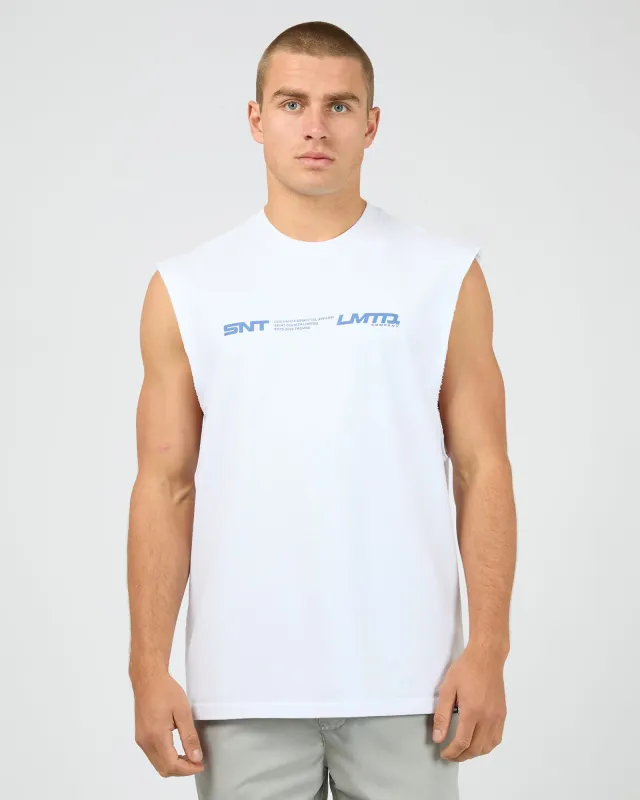 Aero Muscle White sold by edge clothing