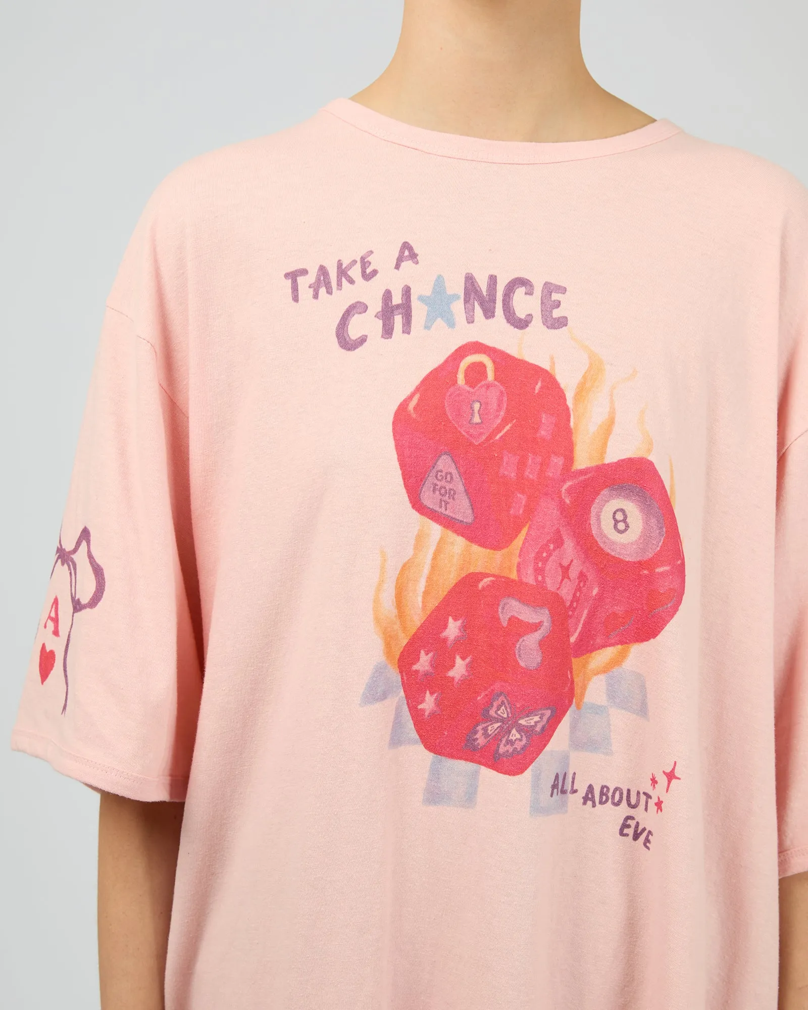 Snake Eyes Oversized Tee Light Pink sold by edge clothing product image thumbnail 5