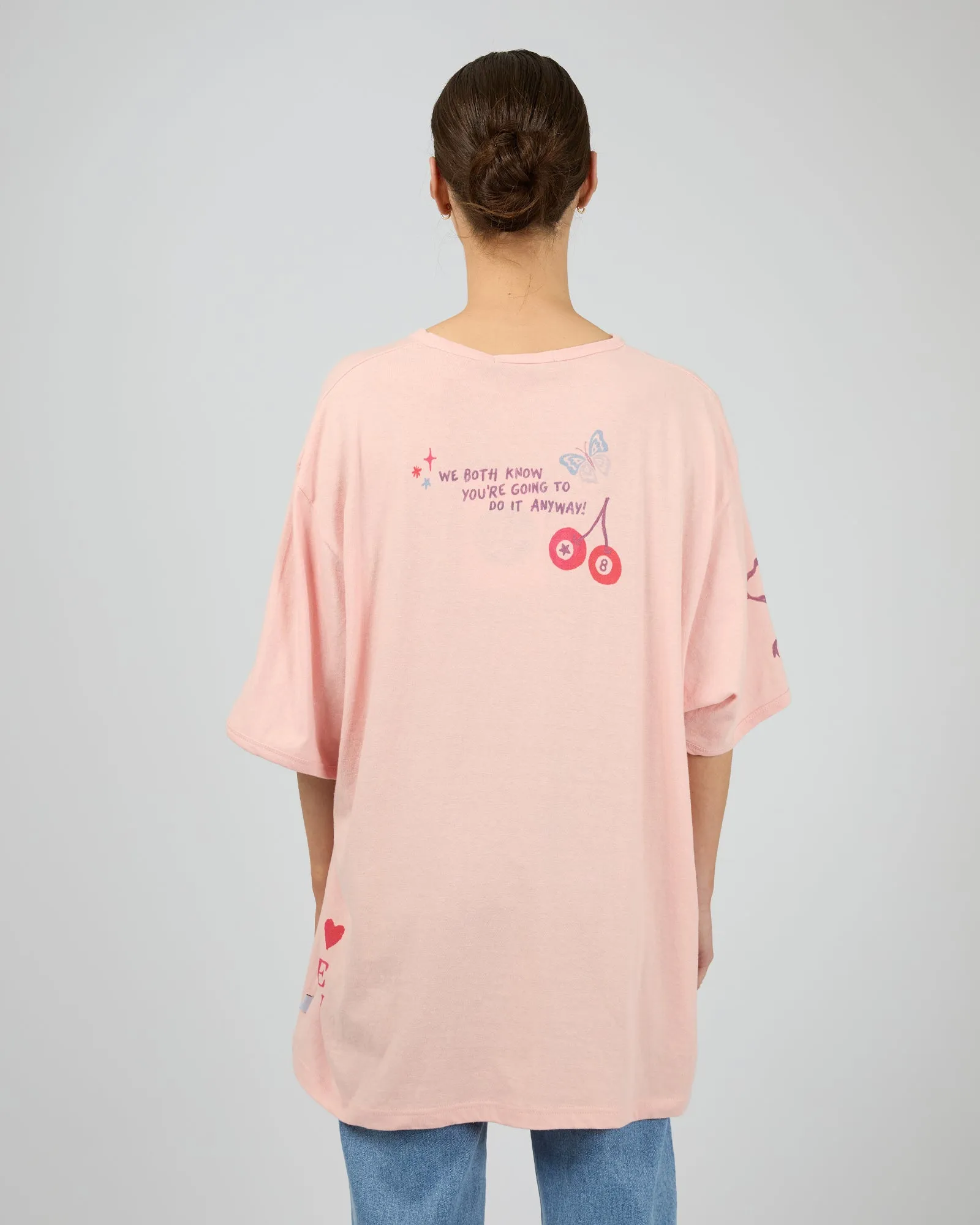 Snake Eyes Oversized Tee Light Pink sold by edge clothing product image thumbnail 3