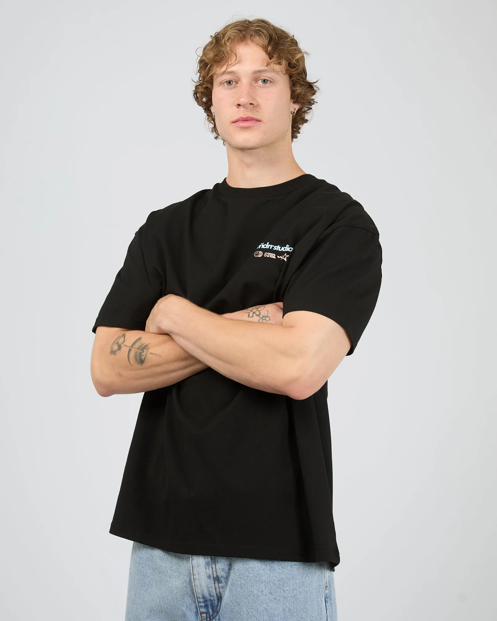 Oversteer Box Fit Tee Black sold by edge clothing product image thumbnail 4