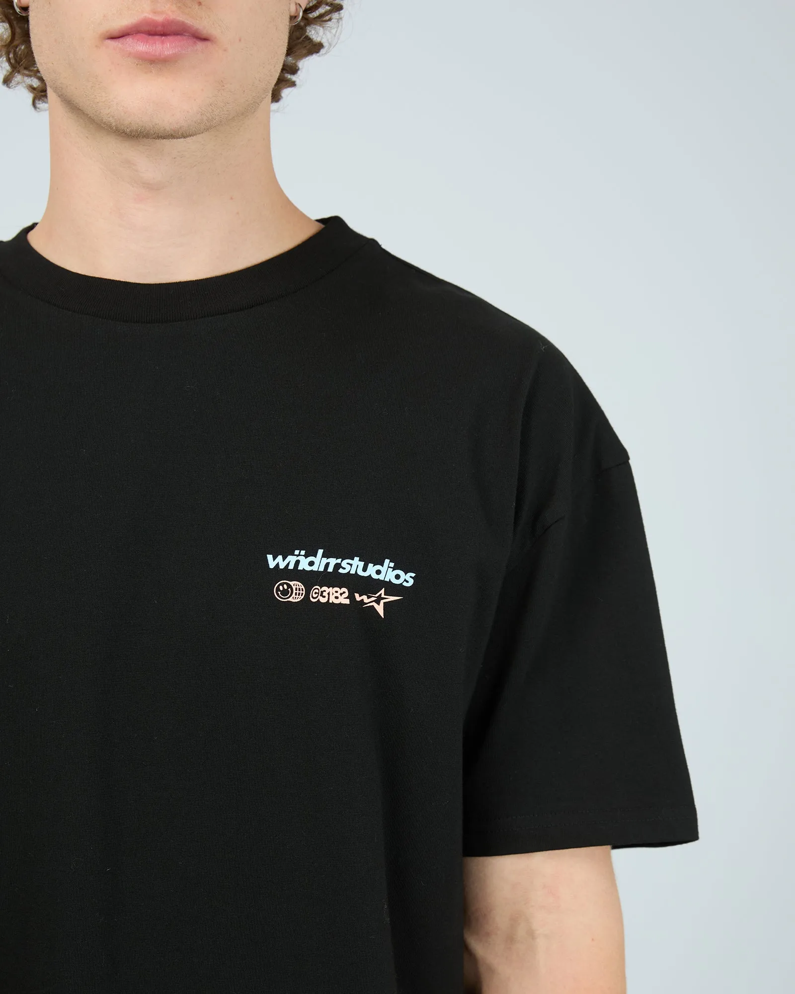 Oversteer Box Fit Tee Black sold by edge clothing product image thumbnail 5
