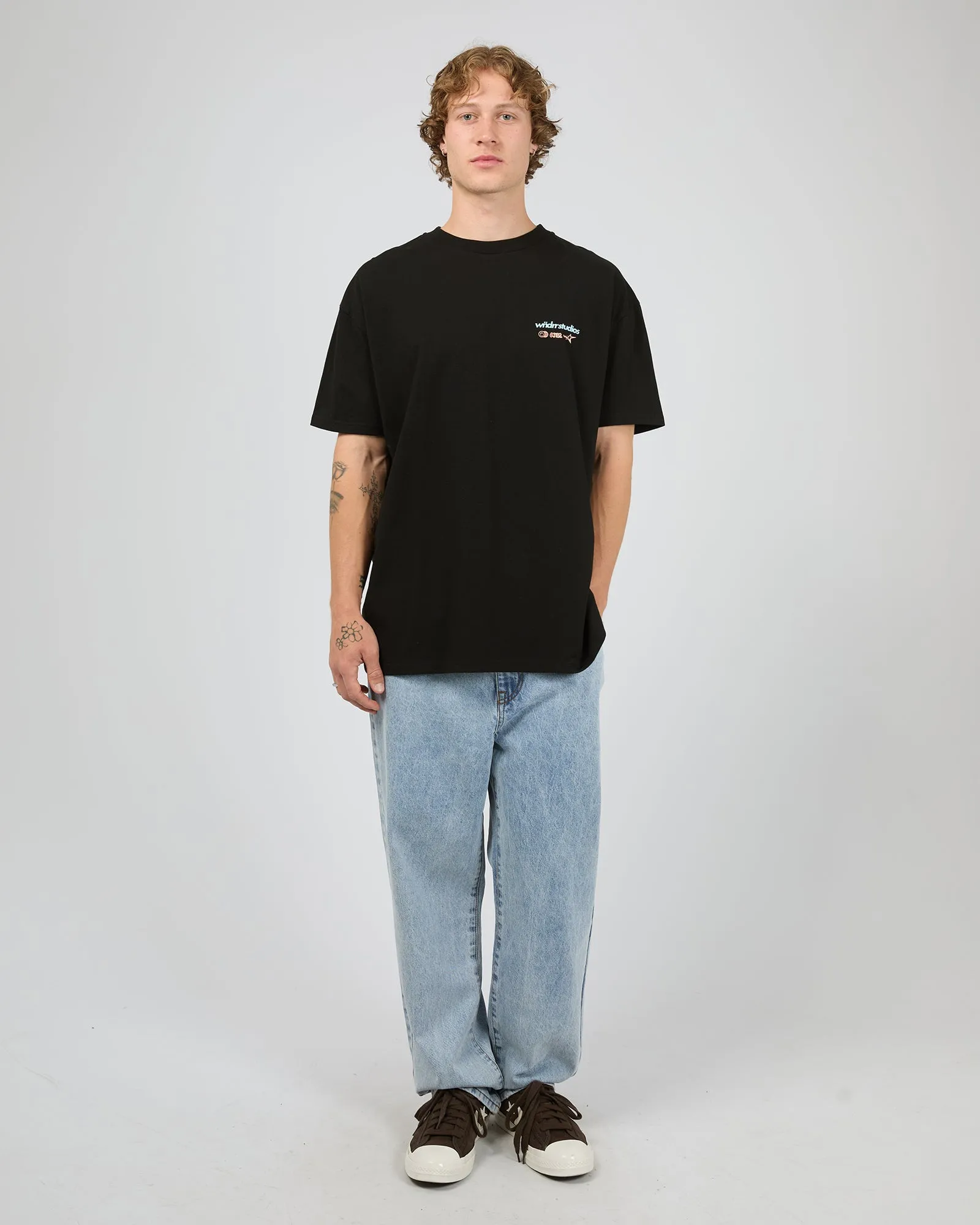 Oversteer Box Fit Tee Black sold by edge clothing product image thumbnail 2