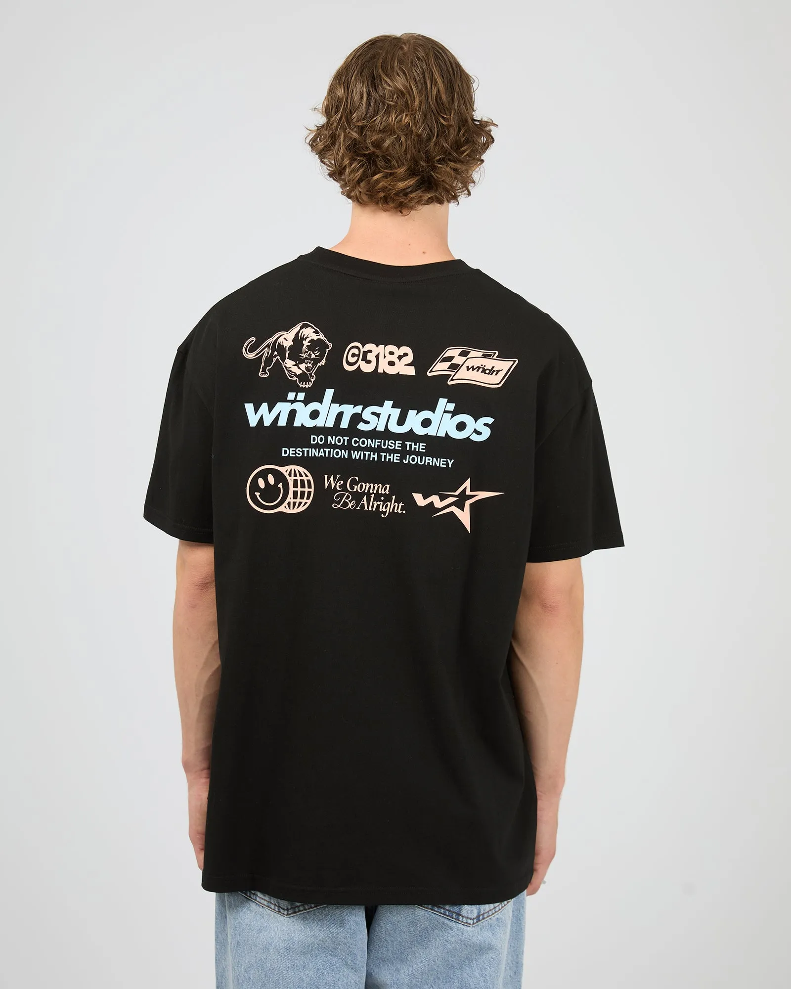 Oversteer Box Fit Tee Black sold by edge clothing product image thumbnail 3