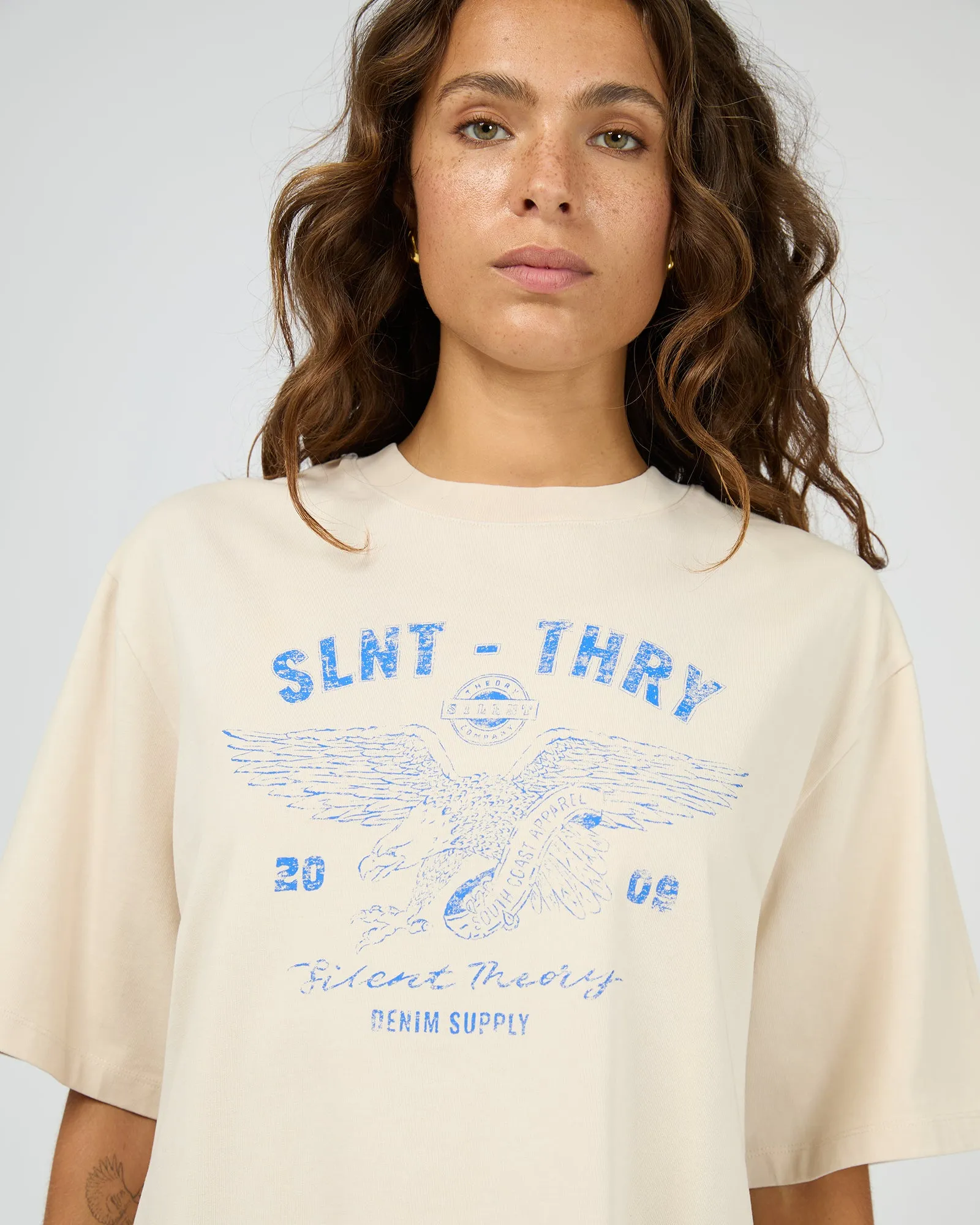 With Reason Tee Chalk sold by edge clothing product image thumbnail 5