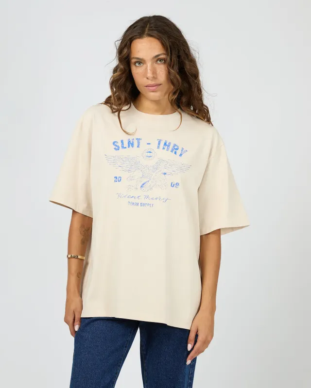 With Reason Tee Chalk sold by edge clothing