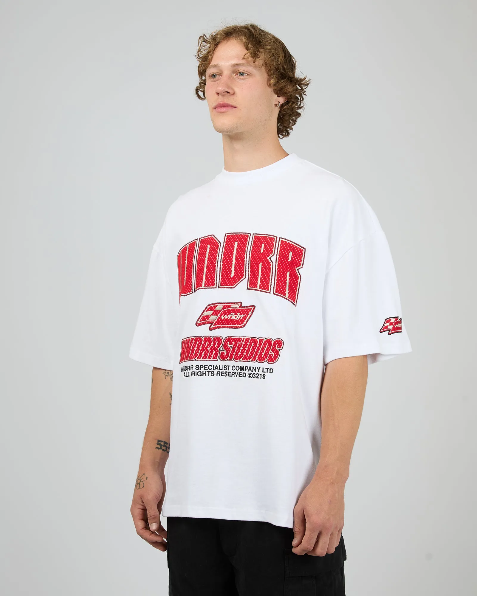 Drivetrain Heavy Weight Tee White sold by edge clothing product image thumbnail 4