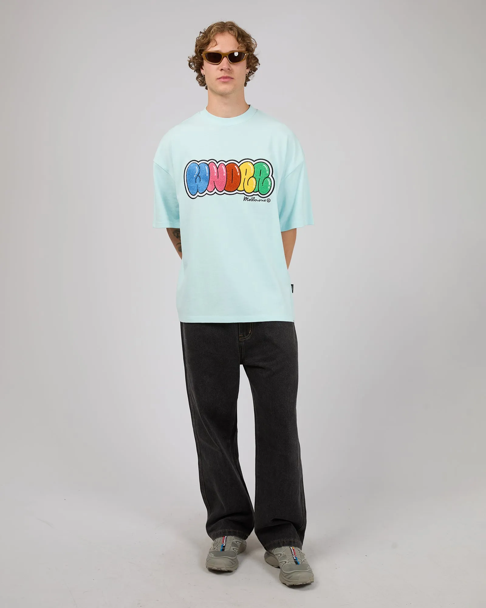 Blissed Heavy Weight Tee Blue sold by edge clothing product image thumbnail 2