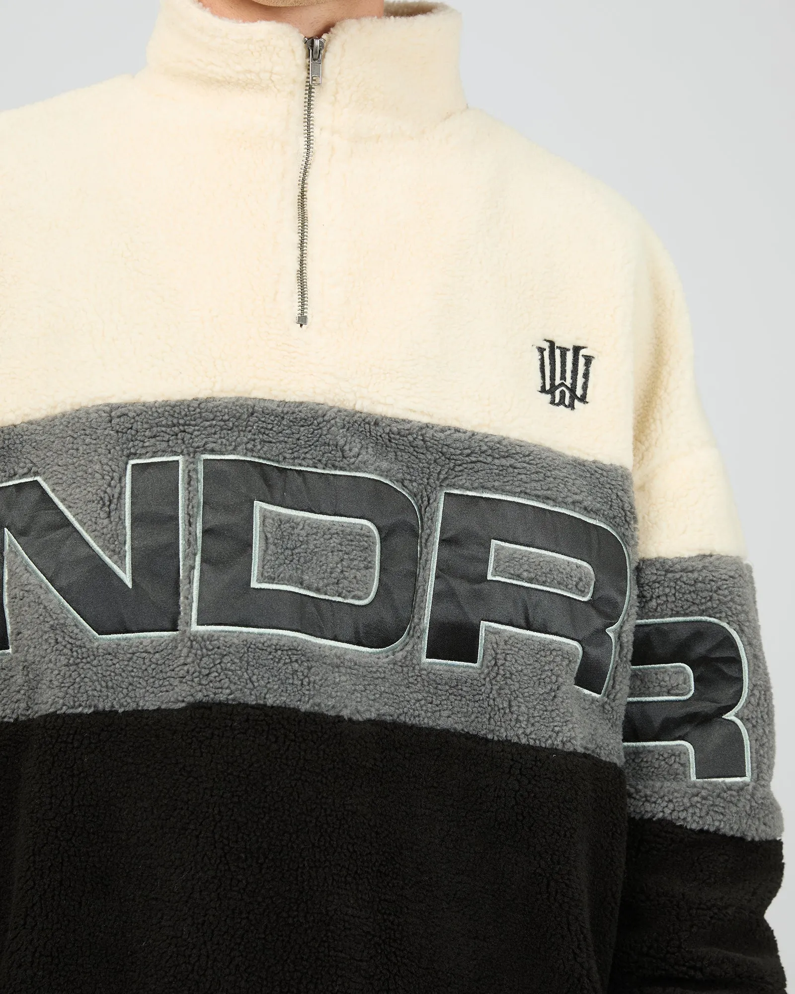 Primer 1/4 Zip Sherpa Fleece Sweat Multicoloured sold by edge clothing product image thumbnail 5