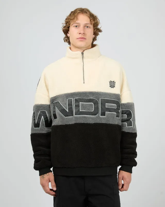 Primer 1/4 Zip Sherpa Fleece Sweat Multicoloured sold by edge clothing